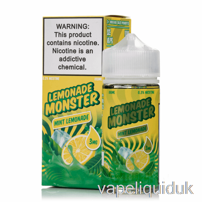Mint - Lemonade Monster - 100mL 3mg Vape Liquid